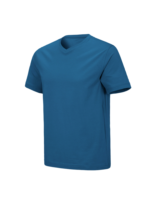 Koszulki | Pulower | Koszule: e.s. Koszulka cotton stretch dekolt w serek + atol