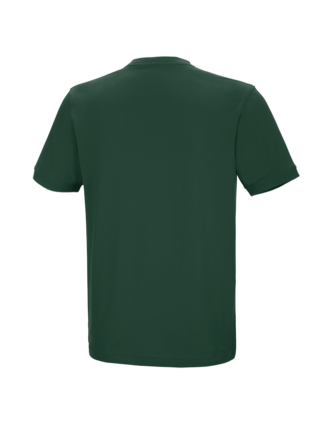 Koszulki | Pulower | Koszule: e.s. Koszulka cotton stretch dekolt w serek + zielony 1