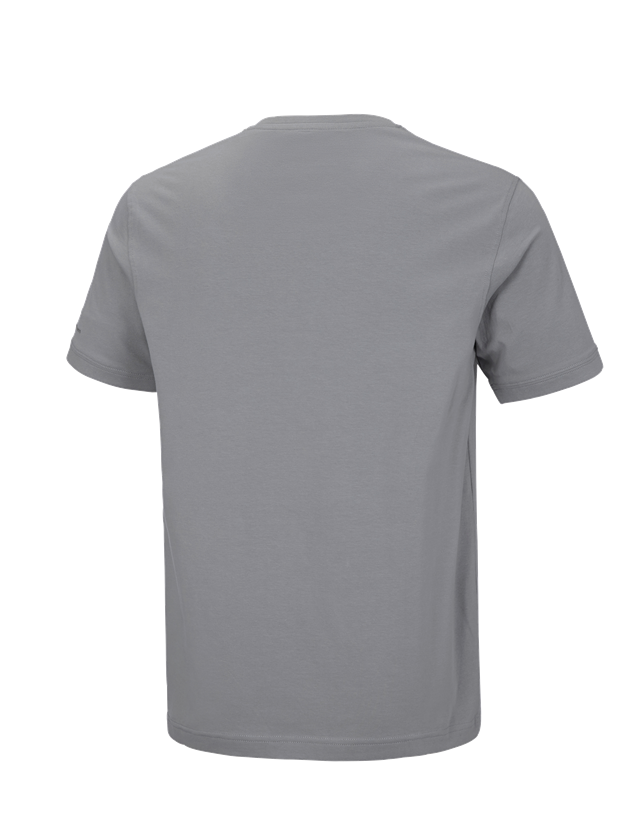 Koszulki | Pulower | Koszule: e.s. Koszulka cotton stretch dekolt w serek + platynowy 3