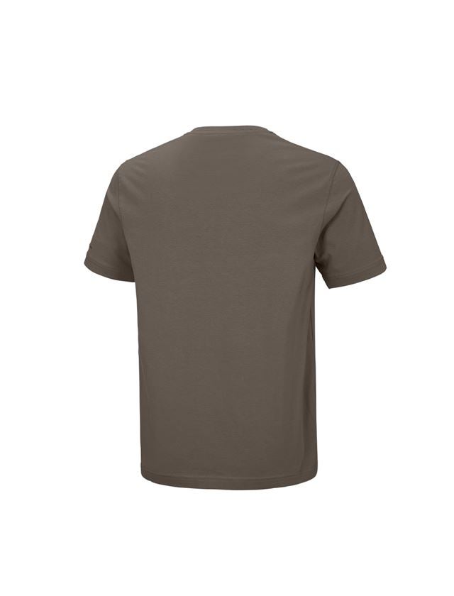 Koszulki | Pulower | Koszule: e.s. Koszulka cotton stretch dekolt w serek + kamienny 3
