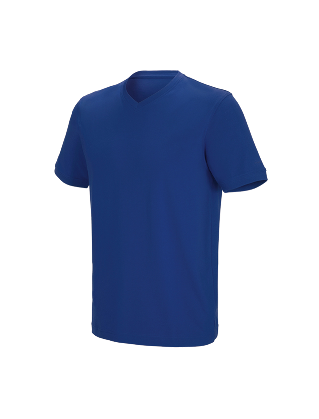 Koszulki | Pulower | Koszule: e.s. Koszulka cotton stretch dekolt w serek + chabrowy 2