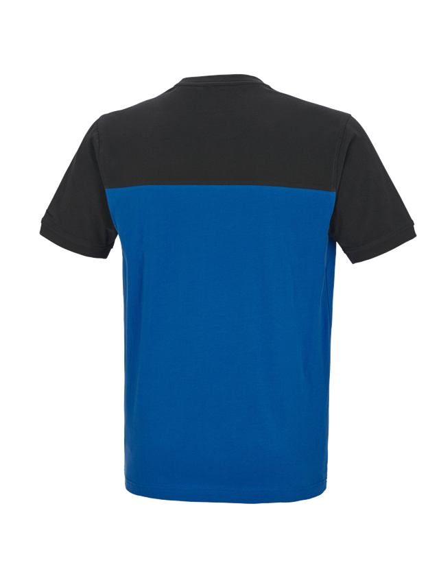 Instalatorow / Hydraulik / Blacharz: e.s. Koszulka cotton stretch bicolor + niebieski chagall/grafitowy 2