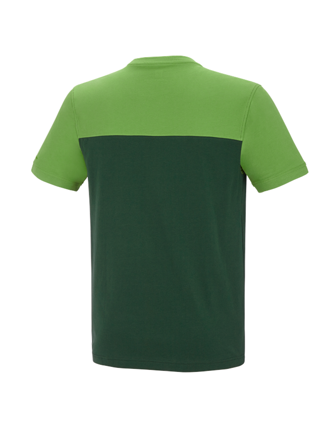 Ogrodnik / Lesnictwo / Rolnictwo: e.s. Koszulka cotton stretch bicolor + zielony/zielony morski 3