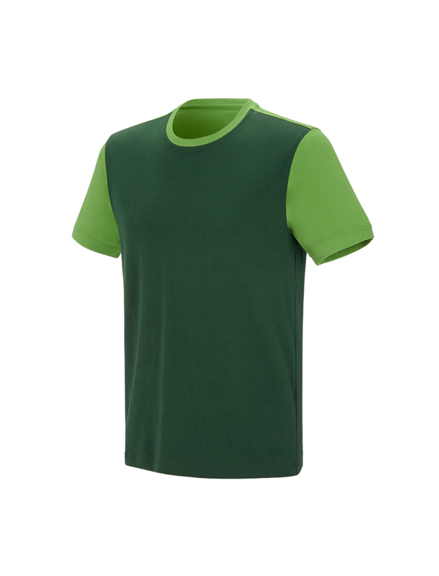 Ogrodnik / Lesnictwo / Rolnictwo: e.s. Koszulka cotton stretch bicolor + zielony/zielony morski 2