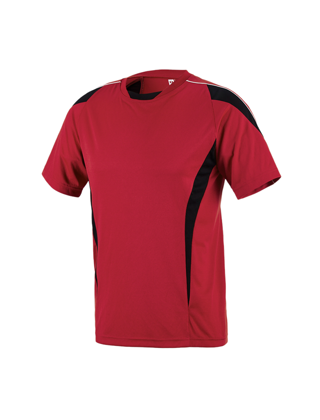 Koszulki | Pulower | Koszule: e.s. Koszulka funkcyjna poly Silverfresh + czerwony/czarny 1