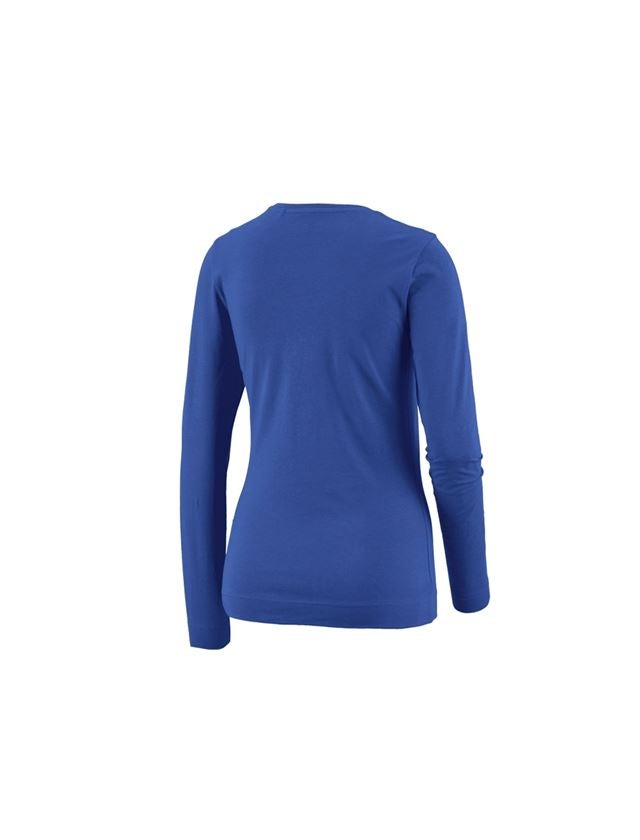 Koszulki | Pulower | Bluzki: e.s. Bluzka długi rękaw cotton stretch, damska + chabrowy 1