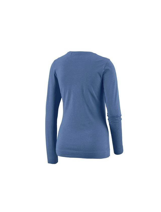 Koszulki | Pulower | Bluzki: e.s. Bluzka długi rękaw cotton stretch, damska + kobaltowy 1