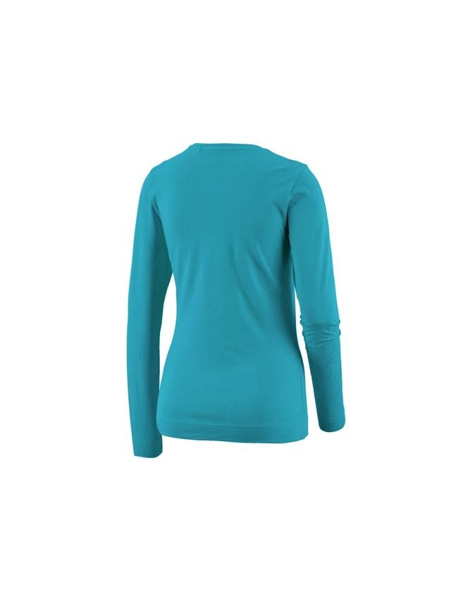 Koszulki | Pulower | Bluzki: e.s. Bluzka długi rękaw cotton stretch, damska + oceaniczny 1