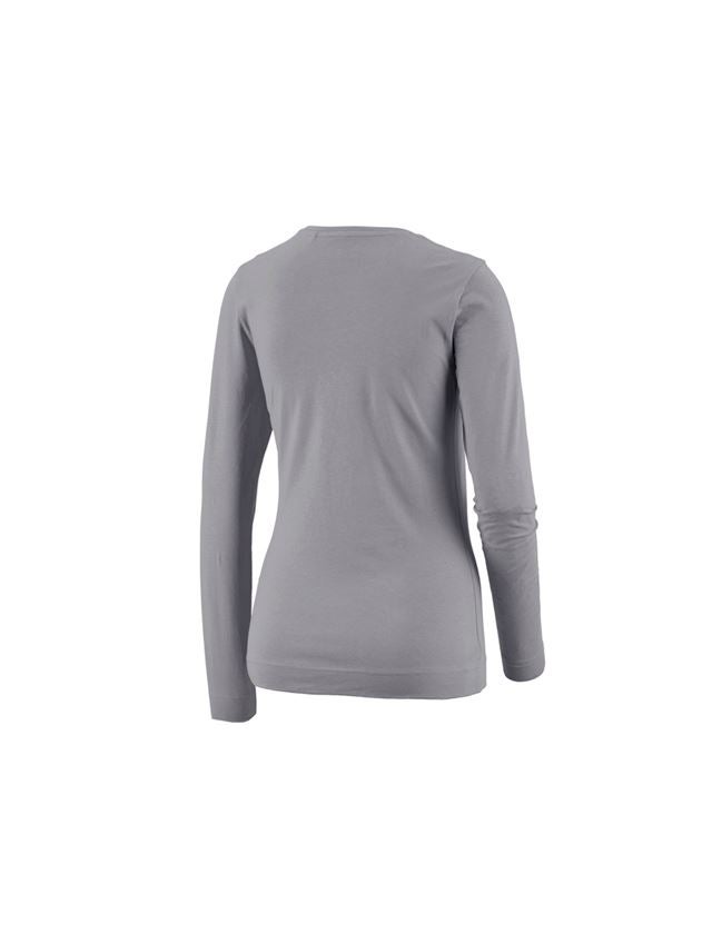 Koszulki | Pulower | Bluzki: e.s. Bluzka długi rękaw cotton stretch, damska + platynowy 1