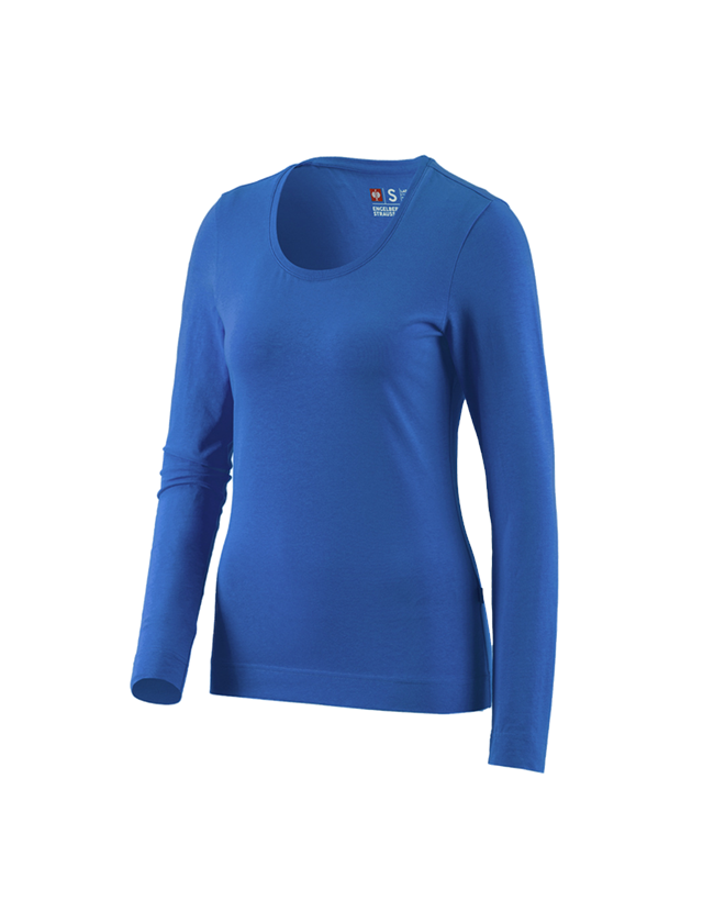 Koszulki | Pulower | Bluzki: e.s. Bluzka długi rękaw cotton stretch, damska + niebieski chagall 2