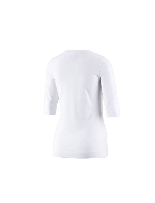 Tematy: e.s. Koszulka rękaw 3/4 cotton stretch, damska + biały 1
