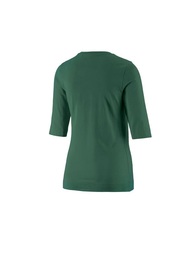 Tematy: e.s. Koszulka rękaw 3/4 cotton stretch, damska + zielony 1
