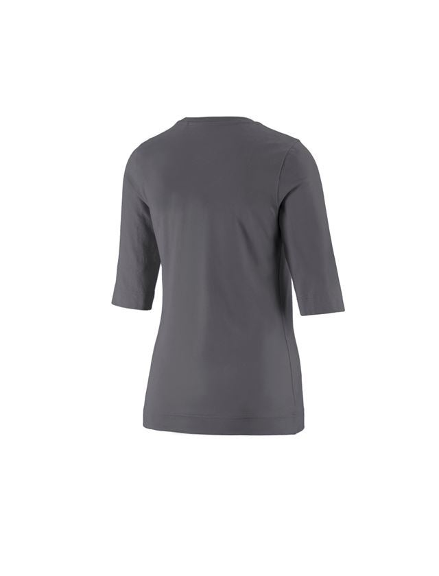 Koszulki | Pulower | Bluzki: e.s. Koszulka rękaw 3/4 cotton stretch, damska + antracytowy 1
