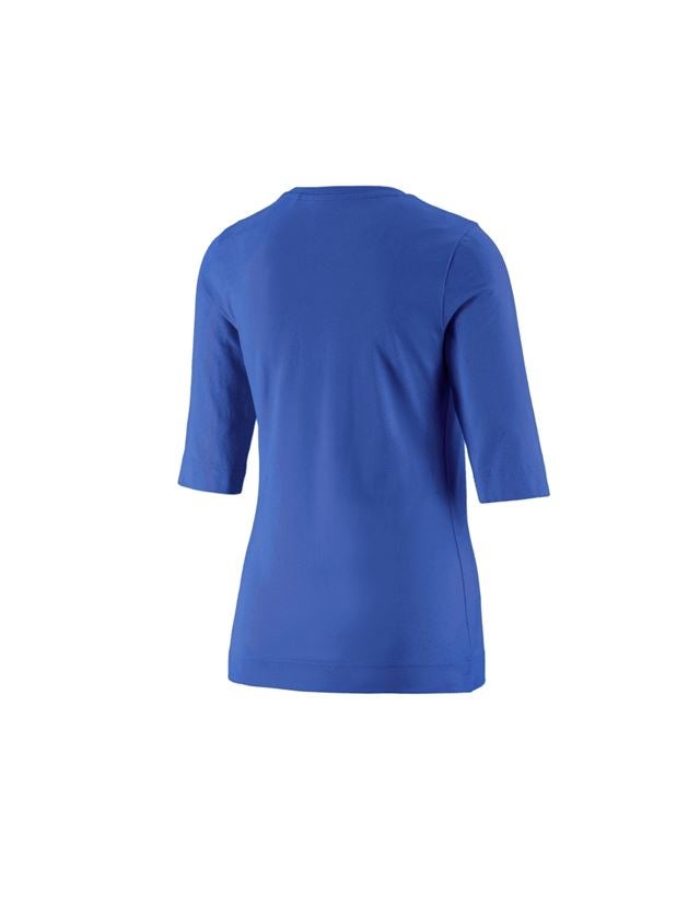 Koszulki | Pulower | Bluzki: e.s. Koszulka rękaw 3/4 cotton stretch, damska + chabrowy 1