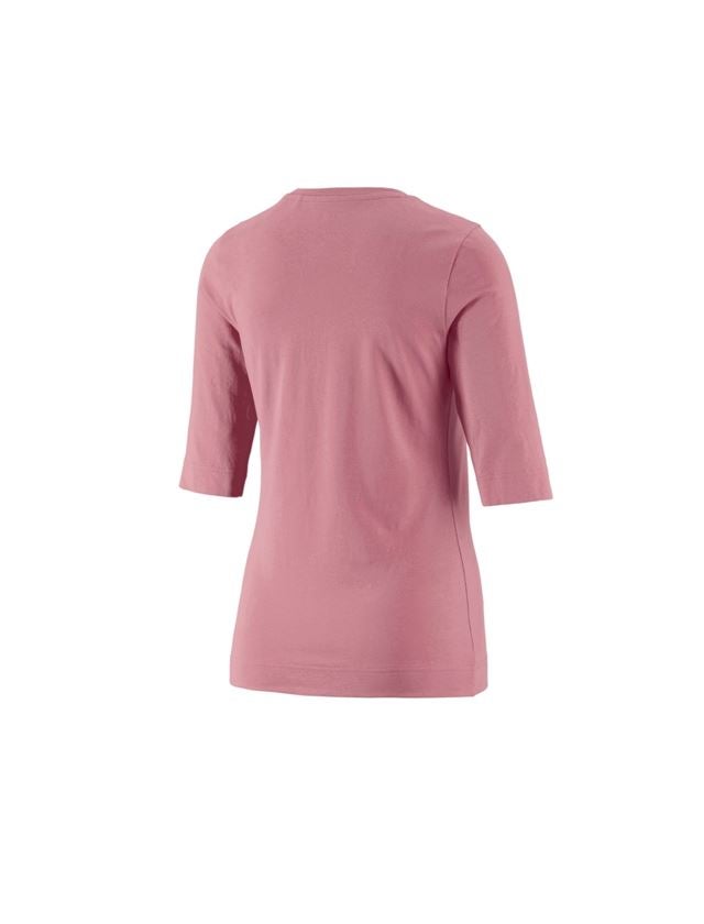 Koszulki | Pulower | Bluzki: e.s. Koszulka rękaw 3/4 cotton stretch, damska + różowy antyczny 1