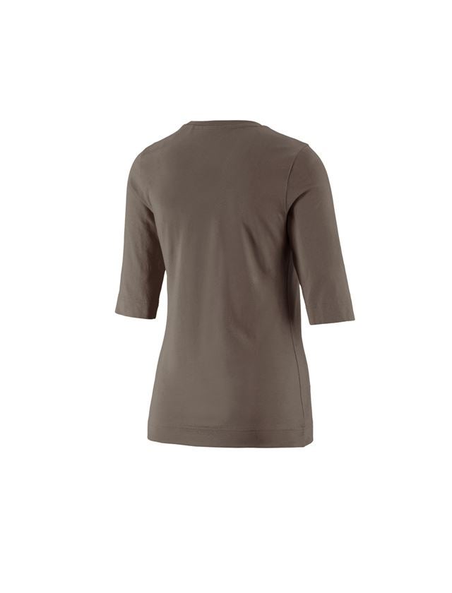 Koszulki | Pulower | Bluzki: e.s. Koszulka rękaw 3/4 cotton stretch, damska + kamienny 3