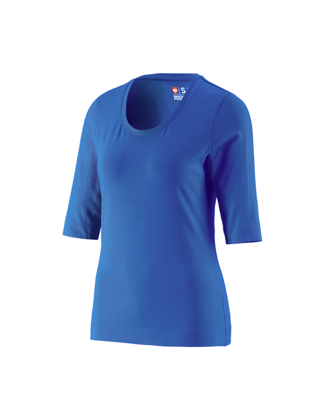 Koszulki | Pulower | Bluzki: e.s. Koszulka rękaw 3/4 cotton stretch, damska + niebieski chagall 2
