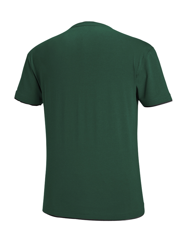 Koszulki | Pulower | Koszule: e.s. Koszulka cotton stretch Layer + zielony/czarny 3