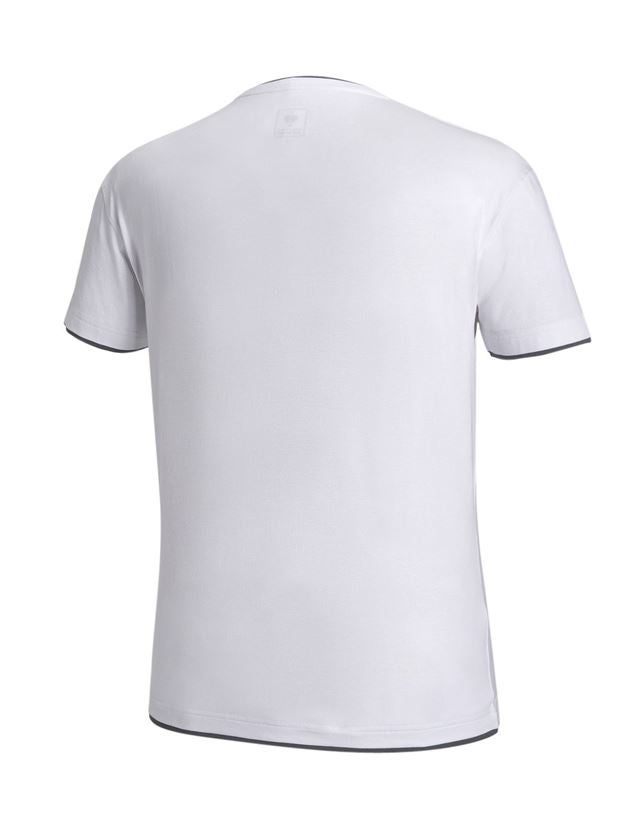 Koszulki | Pulower | Koszule: e.s. Koszulka cotton stretch Layer + biały/szary 2
