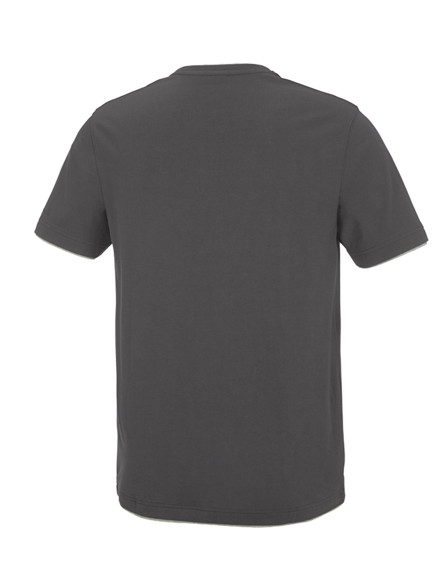 Koszulki | Pulower | Koszule: e.s. Koszulka cotton stretch Layer + antracytowy/platynowy 1