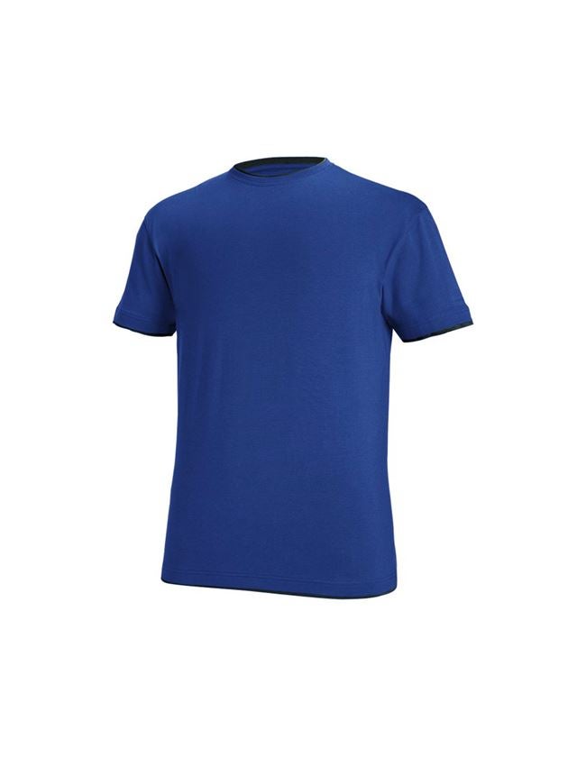 Koszulki | Pulower | Koszule: e.s. Koszulka cotton stretch Layer + chabrowy/czarny 2