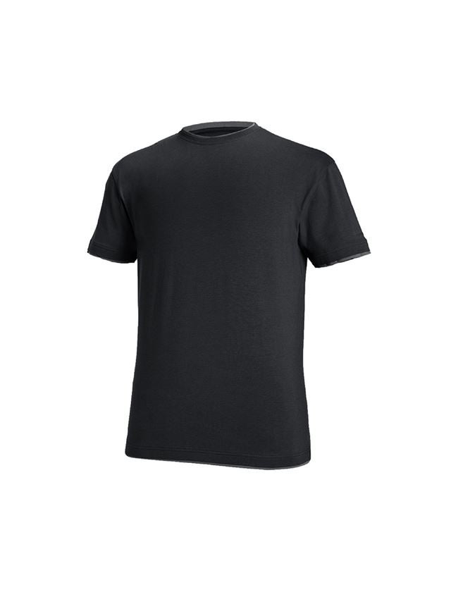 Tematy: e.s. Koszulka cotton stretch Layer + czarny/cementowy 2