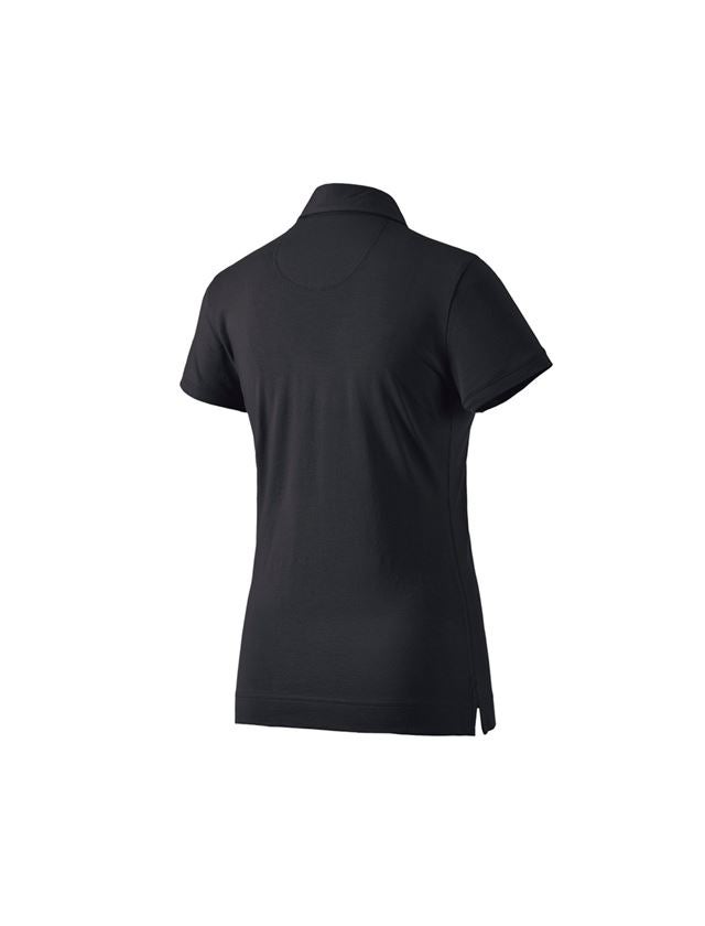 Koszulki | Pulower | Bluzki: e.s. Koszulka polo cotton stretch, damska + czarny 1