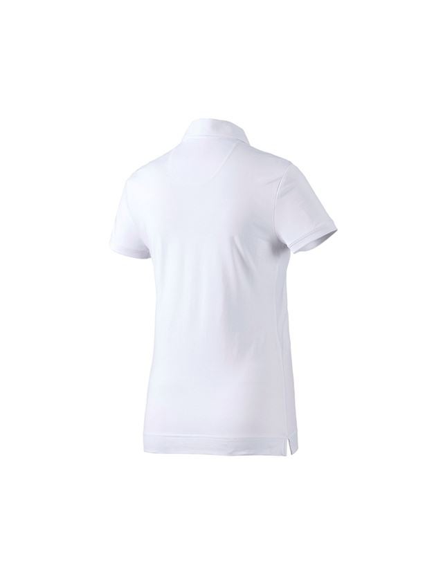 Koszulki | Pulower | Bluzki: e.s. Koszulka polo cotton stretch, damska + biały 1