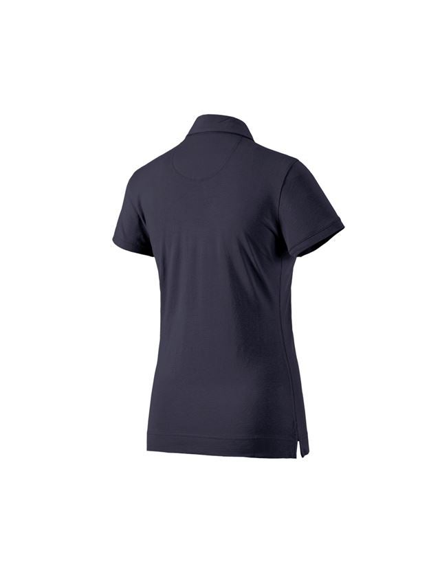 Koszulki | Pulower | Bluzki: e.s. Koszulka polo cotton stretch, damska + granatowy 1