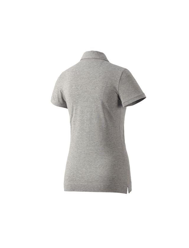 Koszulki | Pulower | Bluzki: e.s. Koszulka polo cotton stretch, damska + szary melanżowy 1