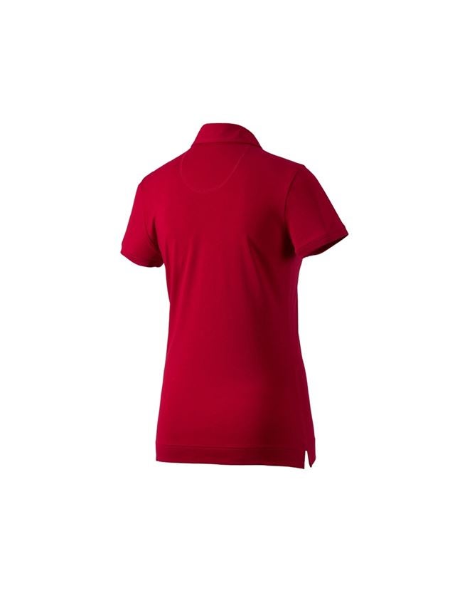 Koszulki | Pulower | Bluzki: e.s. Koszulka polo cotton stretch, damska + ognistoczerwony 1