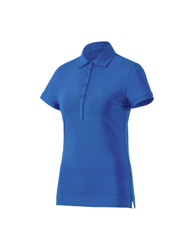 Koszulki | Pulower | Bluzki: e.s. Koszulka polo cotton stretch, damska + niebieski chagall