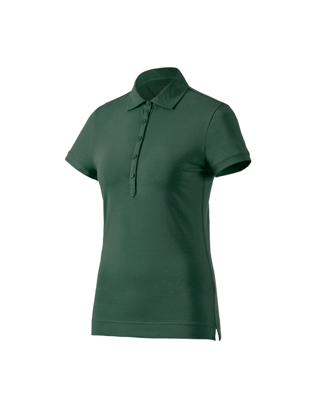 Koszulki | Pulower | Bluzki: e.s. Koszulka polo cotton stretch, damska + zielony