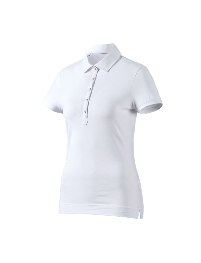 Tematy: e.s. Koszulka polo cotton stretch, damska + biały