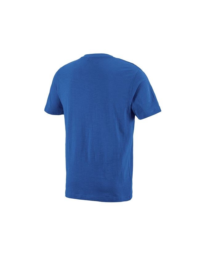 Koszulki | Pulower | Koszule: e.s. Koszulka cotton slub dekolt w serek + niebieski chagall 1