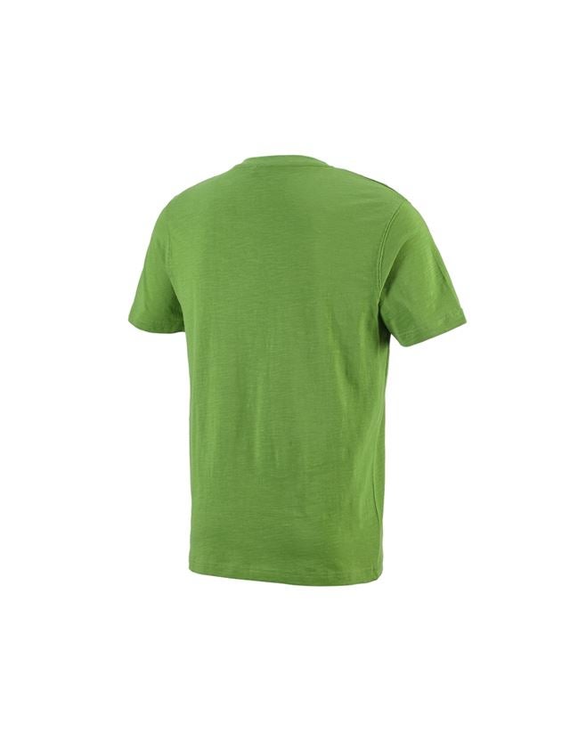Tematy: e.s. Koszulka cotton slub dekolt w serek + zielony morski 1