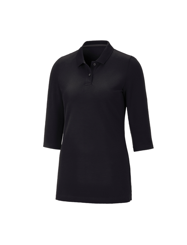 Koszulki | Pulower | Bluzki: e.s. Kosz. polo z piki ręk.3/4 cotton stretch,da. + czarny