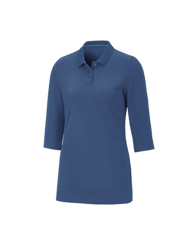 Koszulki | Pulower | Bluzki: e.s. Kosz. polo z piki ręk.3/4 cotton stretch,da. + kobaltowy