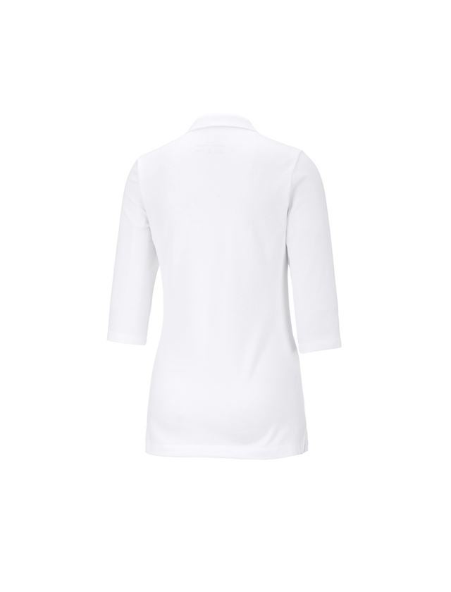 Koszulki | Pulower | Bluzki: e.s. Kosz. polo z piki ręk.3/4 cotton stretch,da. + biały 1