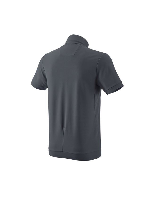 Koszulki | Pulower | Koszule: e.s. Koszulka funkcyjna z zamkiem błyskawicznym UV + antracytowy/platynowy 1