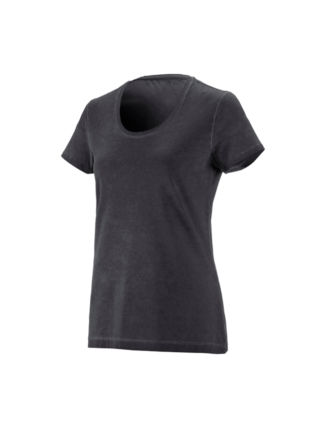 Koszulki | Pulower | Bluzki: e.s. Koszulka vintage cotton stretch, damska + czerń żelazowa vintage 2