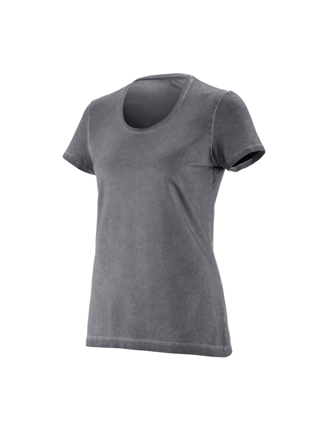 Koszulki | Pulower | Bluzki: e.s. Koszulka vintage cotton stretch, damska + cementowy vintage