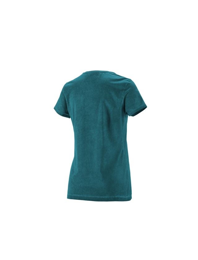 Koszulki | Pulower | Bluzki: e.s. Koszulka vintage cotton stretch, damska + ciemny cyjan vintage 4