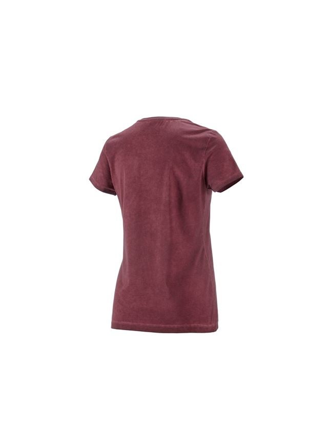 Koszulki | Pulower | Bluzki: e.s. Koszulka vintage cotton stretch, damska + rubinowy vintage 2