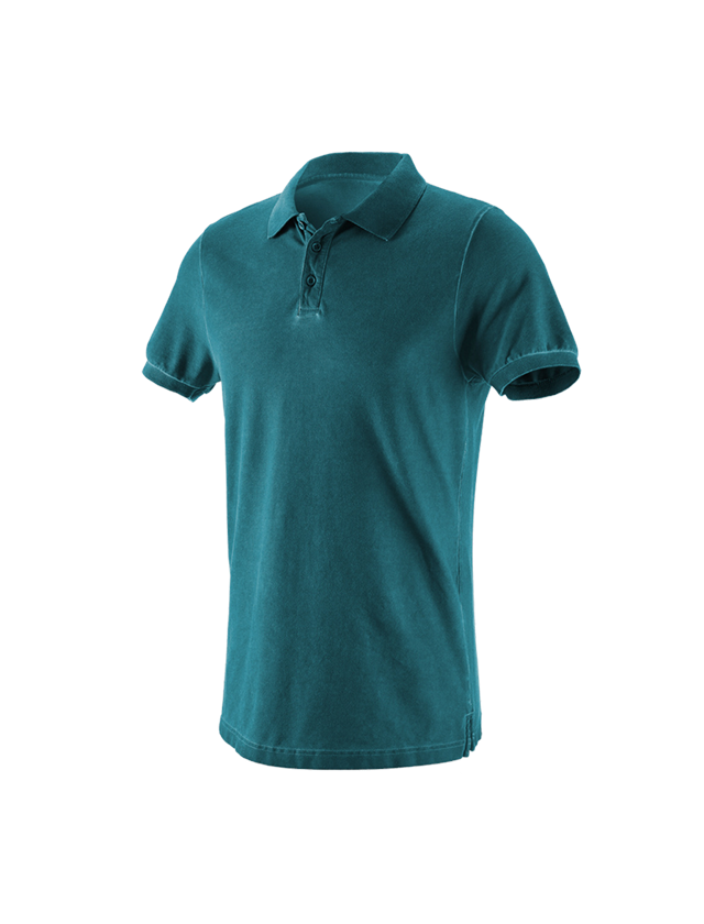 Koszulki | Pulower | Koszule: e.s. Koszulka polo vintage cotton stretch + ciemny cyjan vintage 2