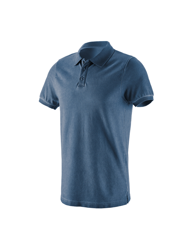 Koszulki | Pulower | Koszule: e.s. Koszulka polo vintage cotton stretch + niebieski antyczny vintage 1
