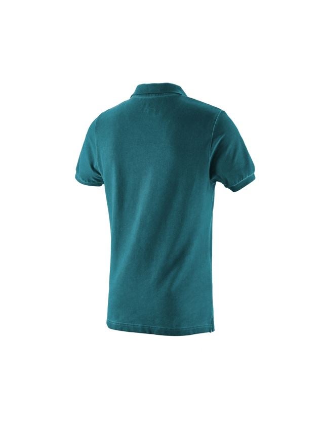 Koszulki | Pulower | Koszule: e.s. Koszulka polo vintage cotton stretch + ciemny cyjan vintage 3