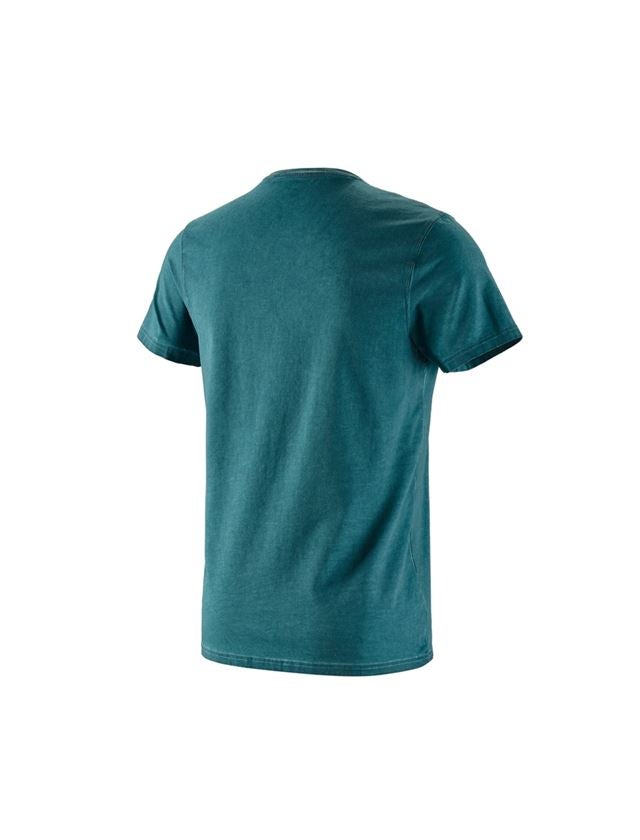 Koszulki | Pulower | Koszule: e.s. Koszulka vintage cotton stretch + ciemny cyjan vintage 6