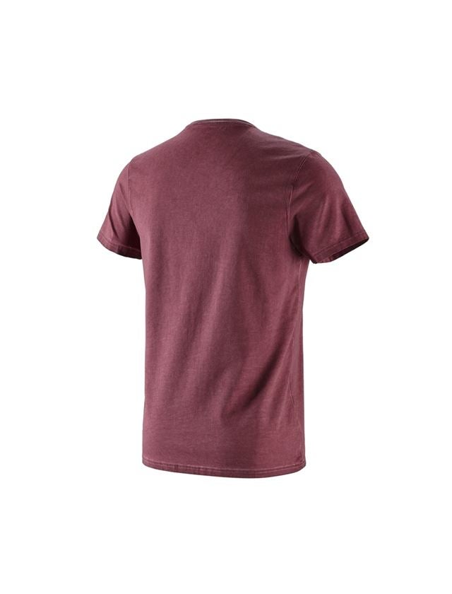 Koszulki | Pulower | Koszule: e.s. Koszulka vintage cotton stretch + rubinowy vintage 4