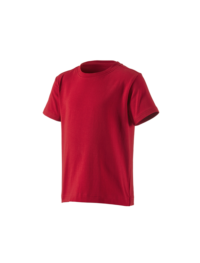 Koszulki | Pulower | Bluzki: e.s. Koszulka cotton stretch, dziecięca + ognistoczerwony